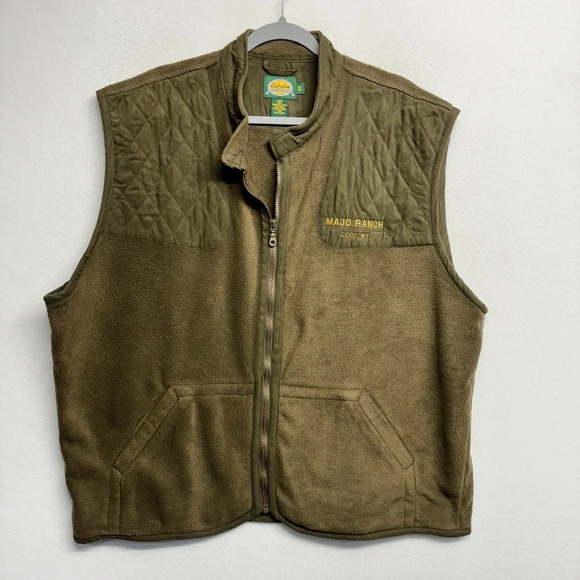 Cabela's Other - Cabelas Majo Ranch Embroidered Fleece Vest Brown XXL Cody WY